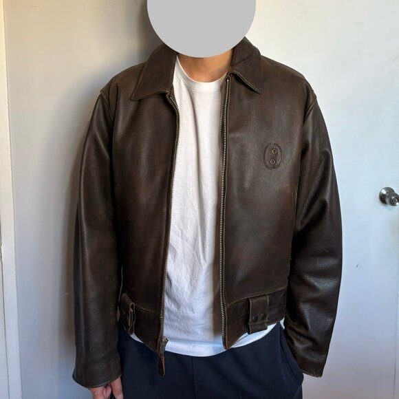 Avirex Vintage Leather Jacket - Picture 4 of 11